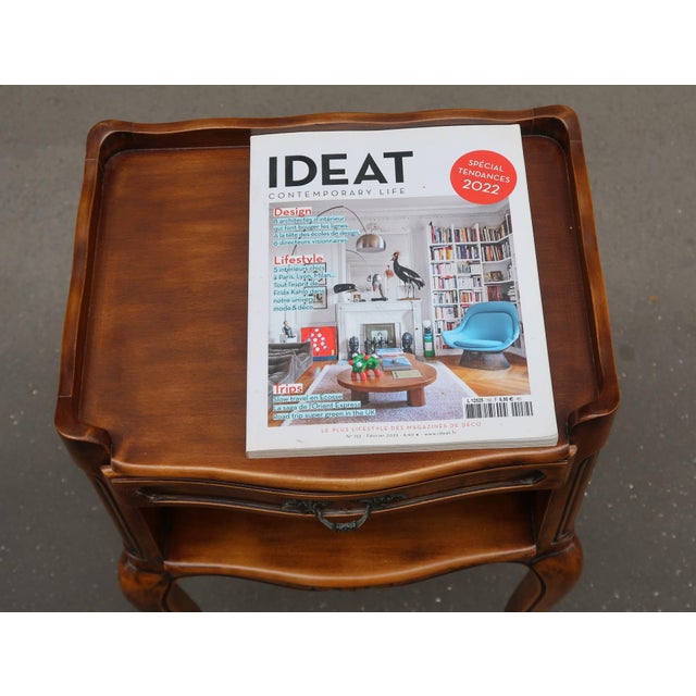 French Vintage Louis XV Style Nightstand For Sale - Image 9 of 10