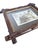 Victorian Walnut Hand Carved Folk Art Oak Leaf Wood Frame For Sale - Image 4 of 10