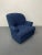 1980s Pair of Mid-Century Modern Scroll Arm Swivel Lounge / Arm Chairs, Faux Shearling For Sale - Image 5 of 10