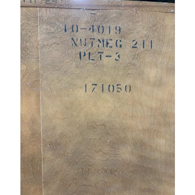 Vintage Ethan Allen Heirloom Nutmeg Maple CRP Cabinet With Hutch Bookcase For Sale - Image 13 of 14