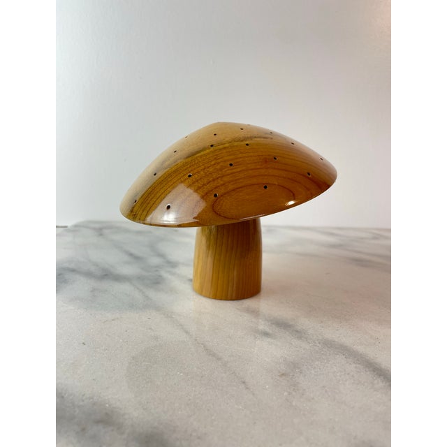 Vintage handcrafted Oregon Myrtlewood mushroom sculpture from Zumwalt’s Myrtlewood in Bandon, Oregon. Made from richly...
