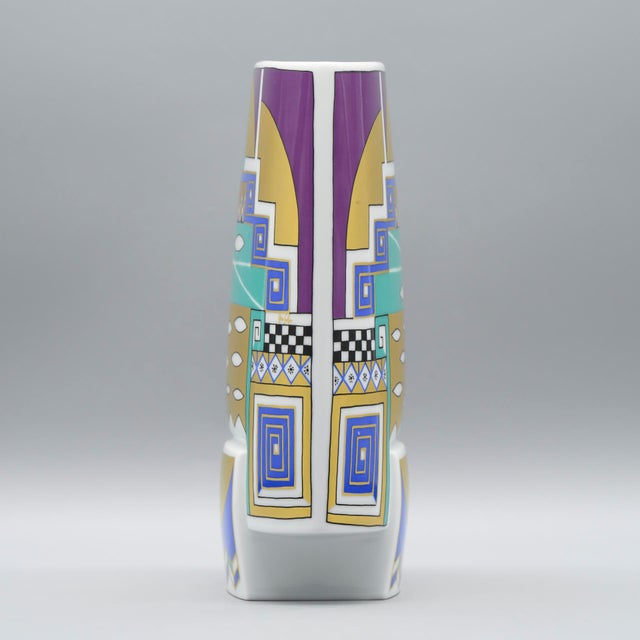 Postmodern Topkapi Porcelain Vase by Yves Galgon & Michael Boehm for Rosenthal, 1991 For Sale - Image 3 of 11