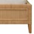 Wood Matthew Izzo Home Dolly Queen Winged Rattan Bedframe For Sale - Image 7 of 10
