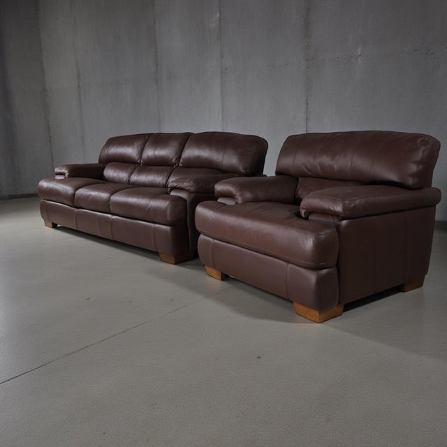 Leather Lounge Set — Studio Edition For Sale In Miami - Image 6 of 9