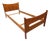 Vintage Scandinavian Single Bed in Teak, 1960s For Sale