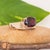 2020s 3.7ct Burgundy Tourmaline Ring With Natural Diamonds Accents: Solid 14k Gold, Size 6.75 For Sale - Image 5 of 8
