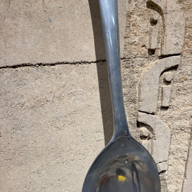 Silver Oversize Aluminum Spoon and Fork Curtis Jere Pop Art Wall Sculpture For Sale - Image 8 of 14
