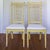 Hollywood Regency Four Thomasville Faux Bamboo Dining Chairs in Butter Yellow For Sale - Image 3 of 12