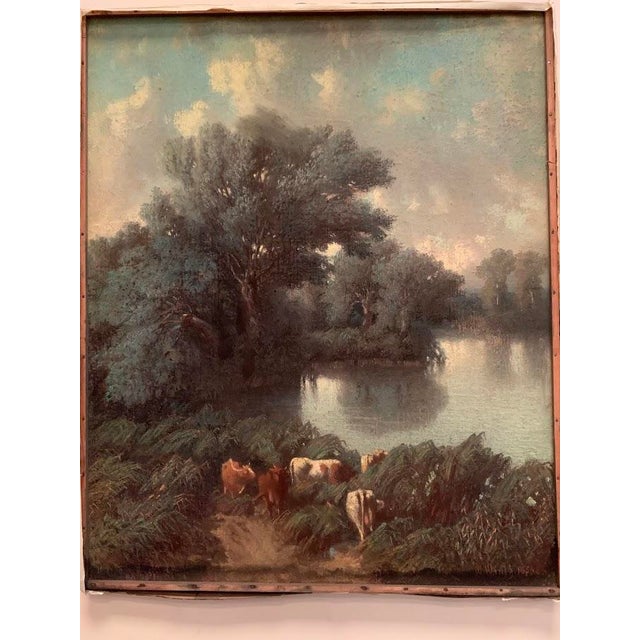 W Wintz, Landscape, 1854, Pastel Drawing, Framed For Sale - Image 18 of 18