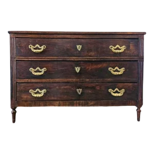 18th Century Rustic Italian Neoclassical Chest of Drawers Commode