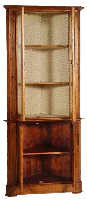 Antique Corner Display Cabinet