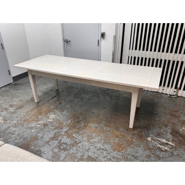 Design Plus Gallery presents the Beach House Extension Dining Table from Serena & Lily in Saltwashed Oak. This dining...