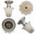 Elegant vintage ceiling light featuring a beautifully sculpted frosted glass shade in a delicate tulip shape and a...