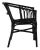Wood Adriana Rattan Accent Chair - Black, Set of 2 For Sale - Image 7 of 11