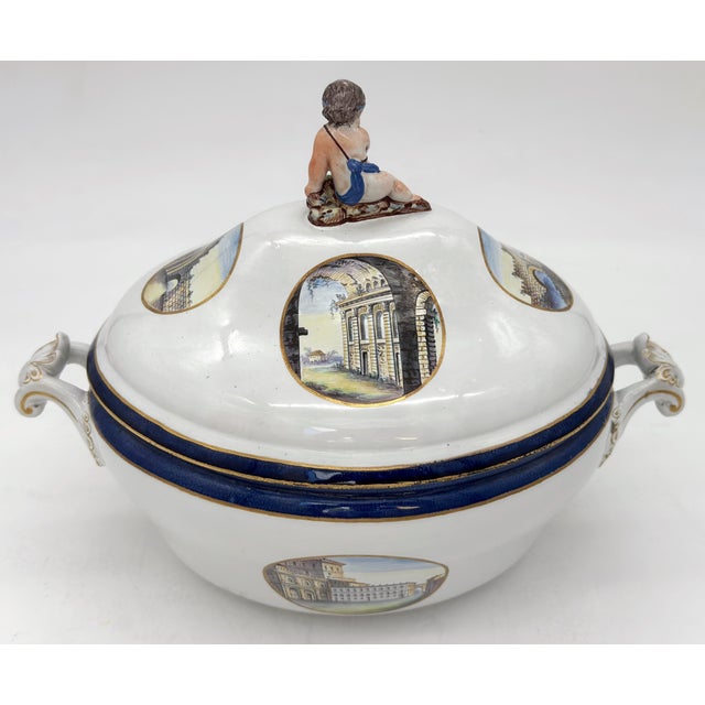 18th Century Naples Porcelain Grand Tour Topographical Tureen For Sale In West Palm - Image 6 of 9