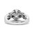 2.43 Carat Round Brilliant Diamond Ring 18 Karat White Gold, Size 6.75 For Sale - Image 4 of 4