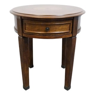 Ashley Furniture Glen Eagle Collection Cherry Contemporary Traditional 24" Round Accent End Table T247-6 For Sale