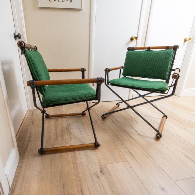 1960s Mid-Century Cleo Baldon for Terra Campaign Chairs - A Pair For Sale In Sacramento - Image 6 of 13