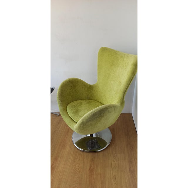 Bucket Seat in Chrome and Green, 1990s For Sale - Image 13 of 18