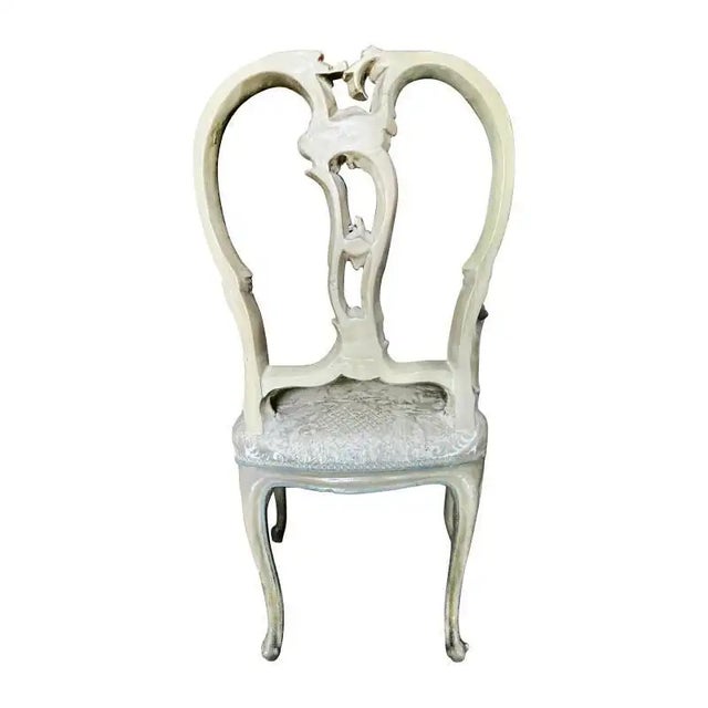 Rococo Mid 18th Century Italian Rococo Poly-Chrome Painted Armchair For Sale - Image 3 of 7