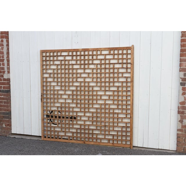 Large Antique Chinese Trellis Gate Chairish