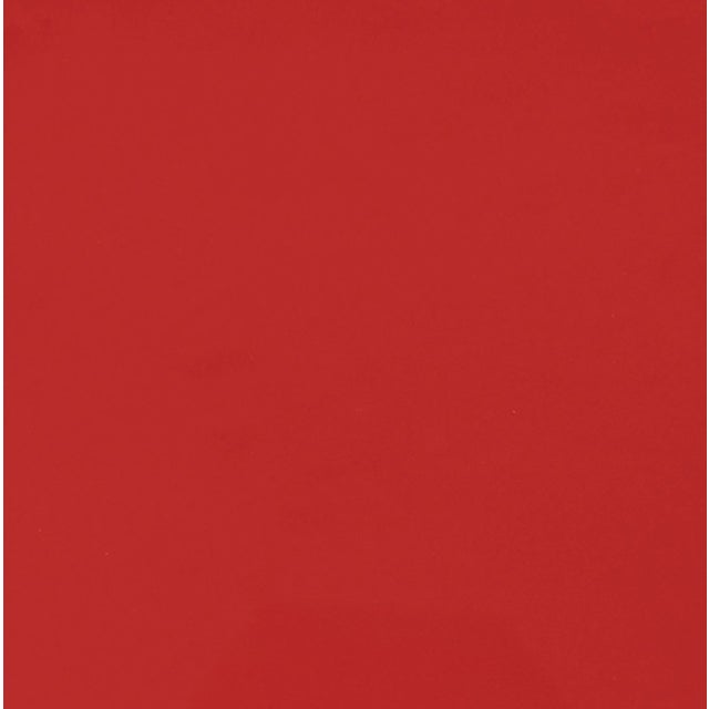 Worlds Away Matthew Izzo Home Dylan Matte Red Lacquer Flip Top Clover Shaped Drinks Table For Sale - Image 4 of 7
