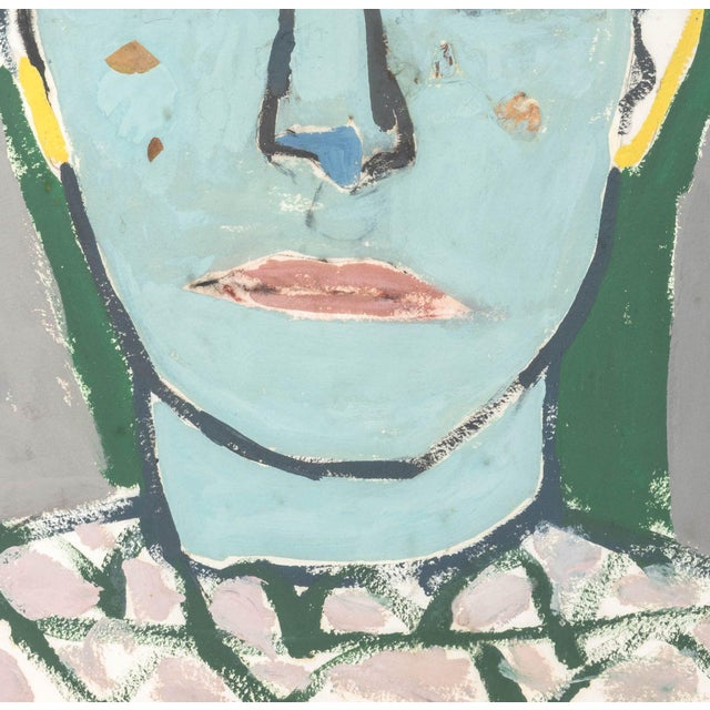 Monica Subide Portrait of a Girl Mixed Media, 2021 For Sale - Image 4 of 6