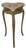 Mid 20th Century Louis XV Style Hand Painted Keyed Lift-Top Heart Form Side Table For Sale