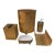 Vintage 5 Piece Gold Bath Accessories For Sale