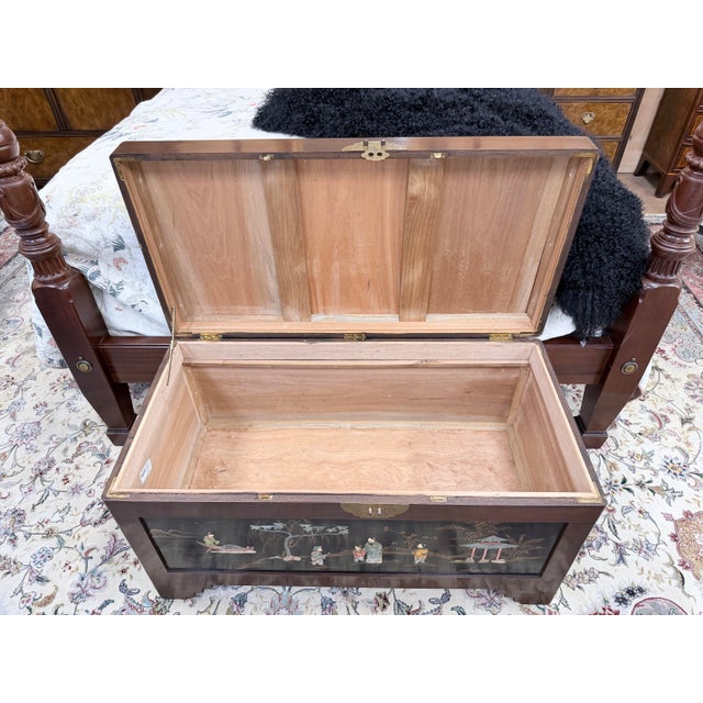 Antique Chinese Ming Style Chinoiserie Blanket Chest For Sale - Image 4 of 10