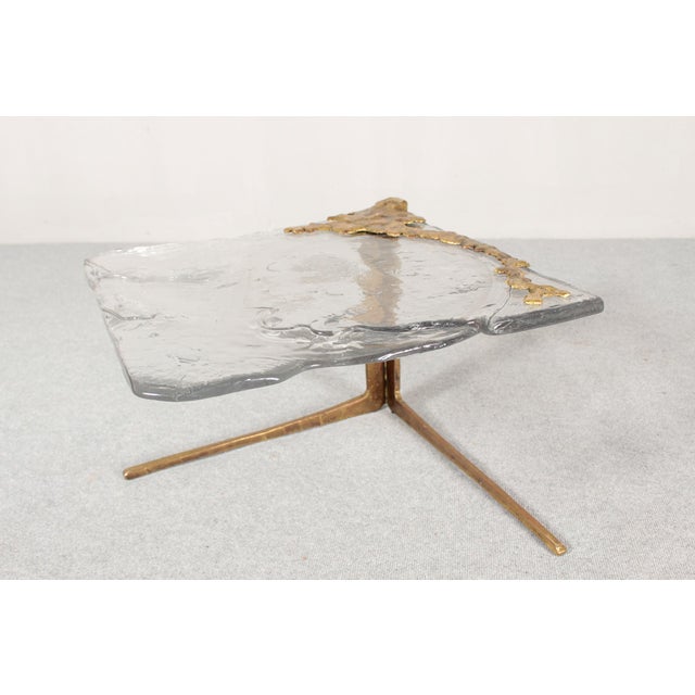Bronze and Glass Side Table by Lothar Klute, 1982 For Sale - Image 17 of 18