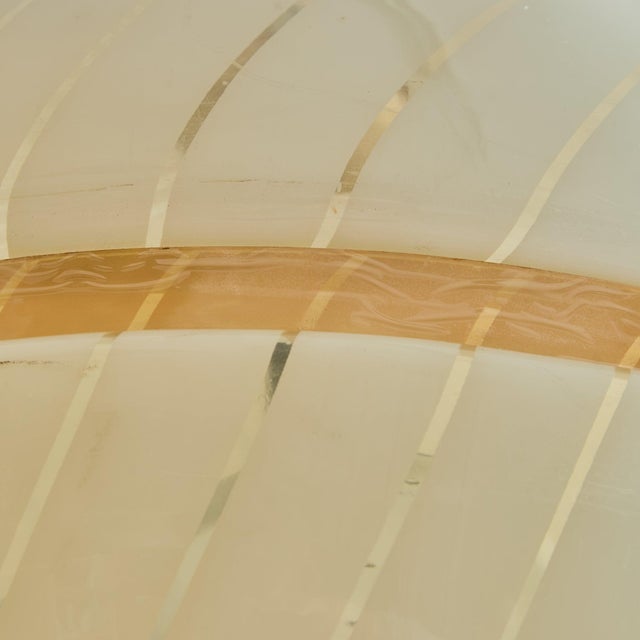 Metal 1970s Mid Century Modern Italian Brass + Acrylic Pendant For Sale - Image 7 of 11