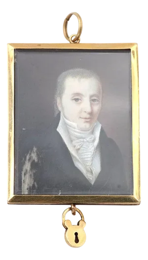 Georgian Gentleman Portrait Pendant