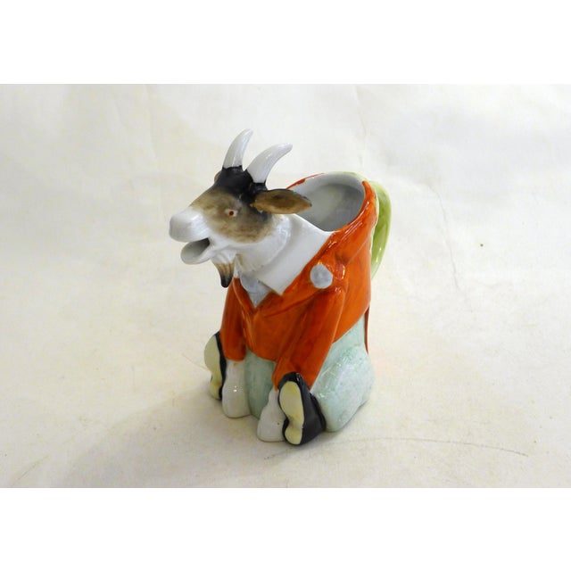 Small Zoomorphic Goat Pitcher in Porcelain from Schafer & Vater, Germany, 1920s For Sale - Image 13 of 13