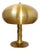 Gilt Brass Mushroom Table Lamp, 1970s For Sale