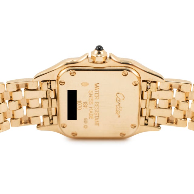 Early 21st Century Ladies Cartier Panthere 22mm 1070 18k Yellow Gold Quartz Watch For Sale - Image 5 of 10