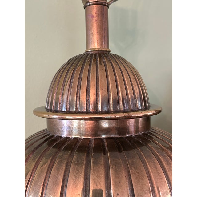 Ethan Allen Mid 20th Century Ethan Allen Large Scale Solid Cast Brass Temple Jar Lamps on Ming Style Bases - A Pair For Sale - Image 4 of 10