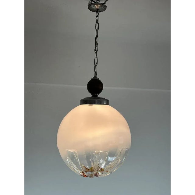 1970s Murano Glass Chandelier attributed to Mazzega, Italy, 1970s For Sale - Image 5 of 11