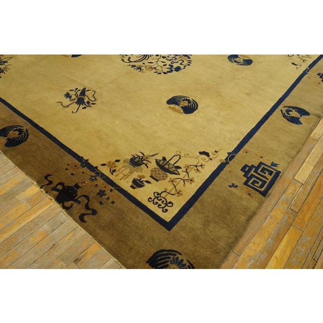 Early 20th Century Chinese Peking Carpet ( 9' x 9'6" - 275 x 290 ) For Sale In New York - Image 6 of 12