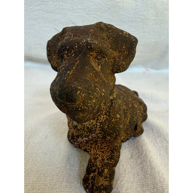 Cast Iron Very Heavy Hubley Terrier