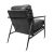 2020s Industrial Modern Charcoal Black Leather Club Chair For Sale - Image 5 of 10