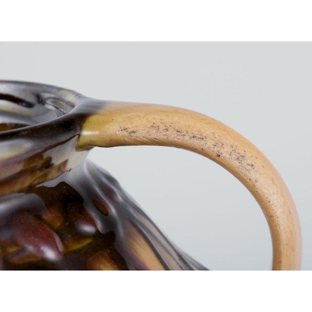 1930s Ceramic Vase with Two Handles from Kähler, Denmark, 1930s For Sale - Image 5 of 9