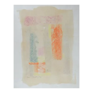 Vintage Mid 20th Century Abstract Monoprint