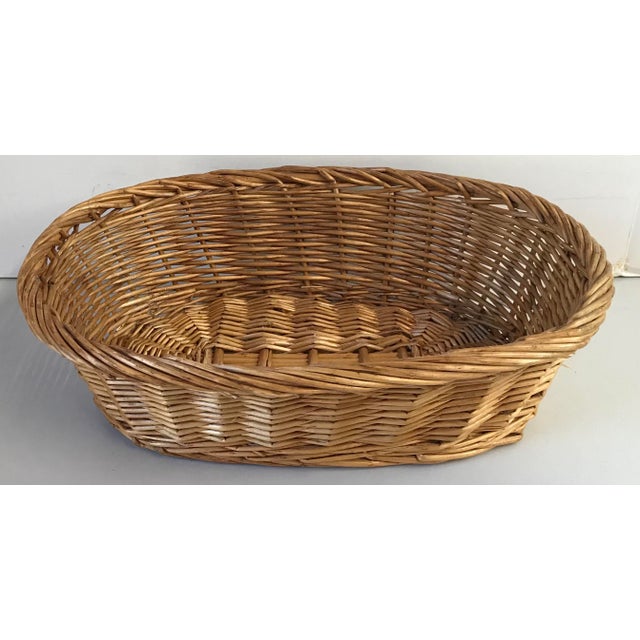 Vintage Oval Woven Basket | Chairish