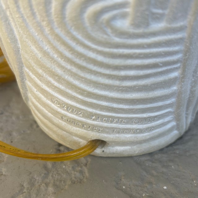 Ceramic Coastal Palm Beach Heron Costal Lamp For Sale - Image 7 of 7