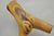 Vintage Mid Century Modern 19" Male Nude Abstract Solid Carved Wood Sculpture For Sale - Image 13 of 16