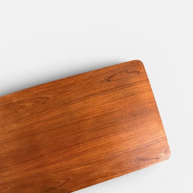 Freestanding Teak Desk from Gunnar Tibergaard ​​Nielsen, Denmark, 1960s For Sale - Image 4 of 9