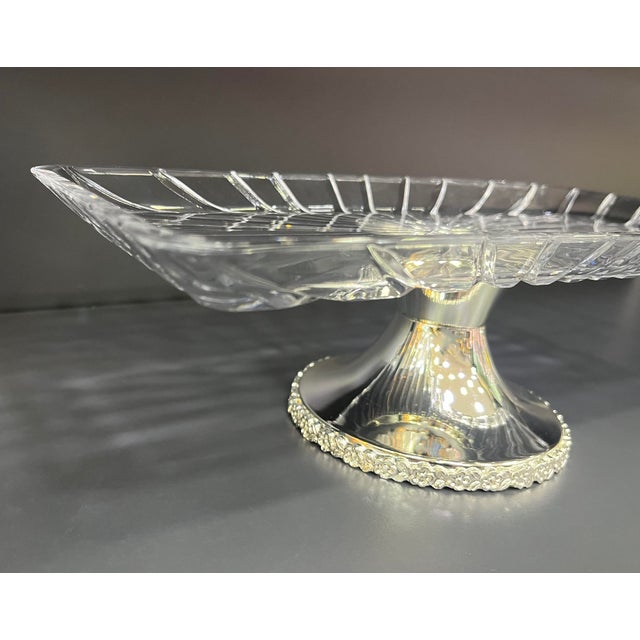 Handmade Silver Brass Pedestal Stand For Sale - Image 9 of 11