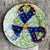 Add a stunning focal point to your table or wall decor with this Vintage Boho Hand-Painted Glazed Ceramic Platter....