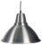 Industrial Brushed Aluminium Pendant Lamp, 1960s For Sale